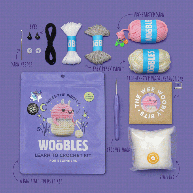 Miles the Firefly Crochet Kit - Image 3