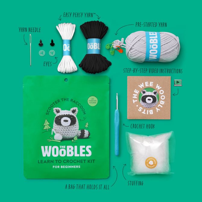 Scooter the Raccoon Crochet Kit - Image 2