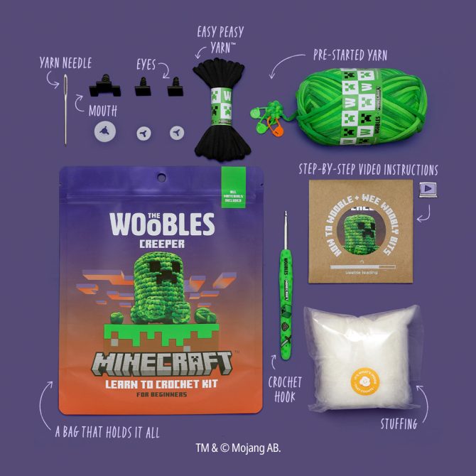 Minecraft Creeper Crochet Kit - Image 3