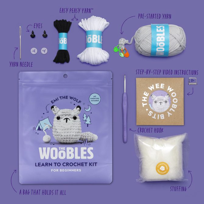 Emi the Wolf Crochet Kit - Image 3