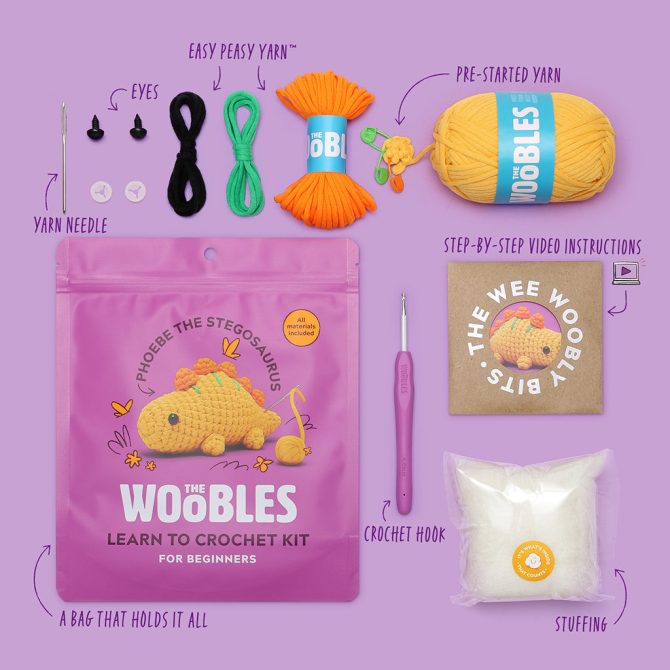 Phoebe the Stegosaurus Crochet Kit - Image 3