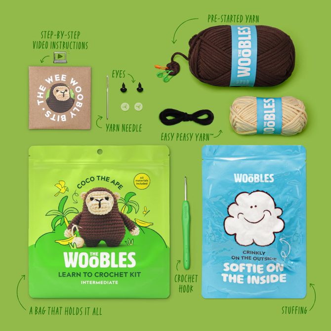 Coco the Ape Crochet Kit - Image 3